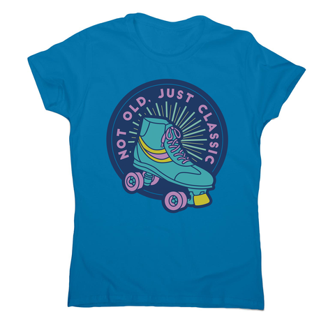 Classic rollerskate women's t-shirt Sapphire