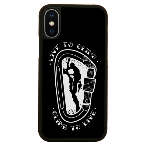 Climber man silhouette iPhone case iPhone XS