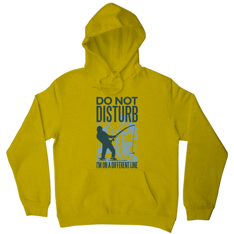 Do not disturb fisher hoodie Yellow