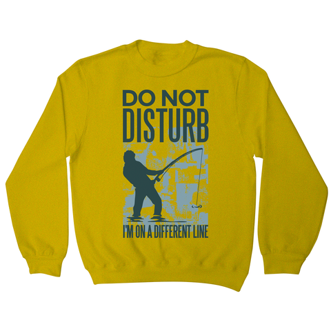 Do not disturb fisher sweatshirt Yellow