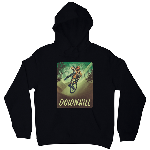 Downhill biking hoodie Black
