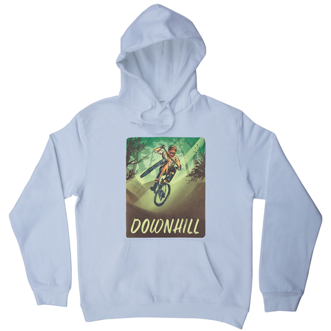 Downhill biking hoodie White