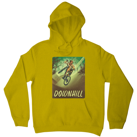 Downhill biking hoodie Yellow