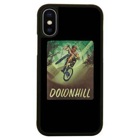Downhill biking iPhone case iPhone X