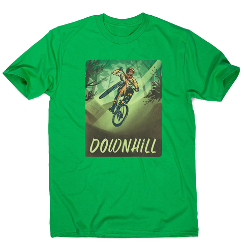Downhill biking men's t-shirt Green