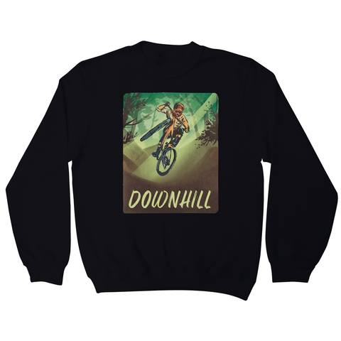 Downhill biking sweatshirt Black