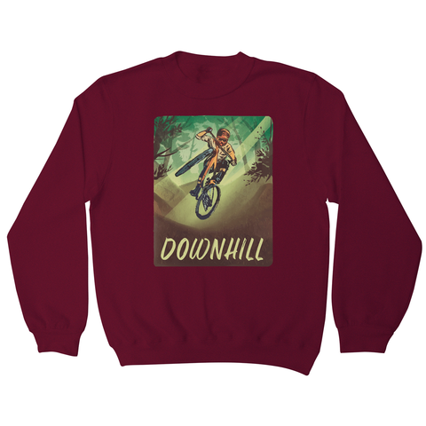 Downhill biking sweatshirt Burgundy