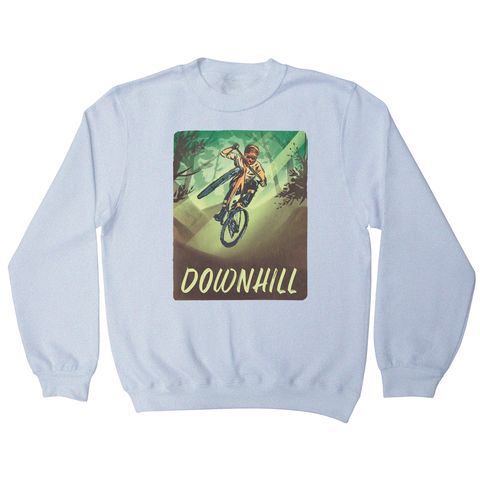 Downhill biking sweatshirt White