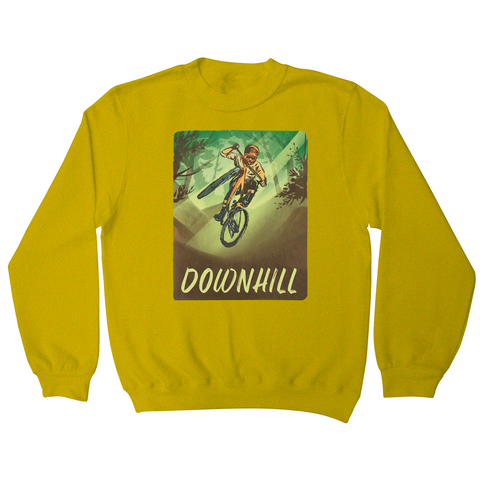 Downhill biking sweatshirt Yellow