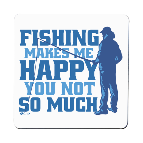Funny fishing quote coaster drink mat Set of 1