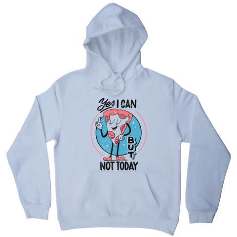 Funny pizza slice hoodie White