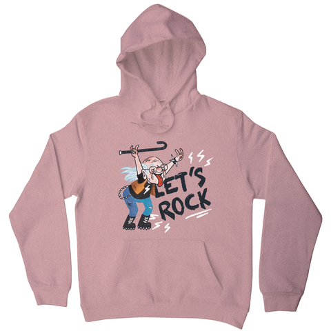 Grandfather rock and roll hoodie Nude