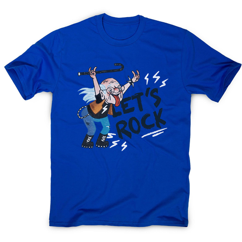 Grandfather rock and roll men's t-shirt Blue
