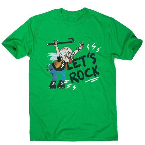 Grandfather rock and roll men's t-shirt Green