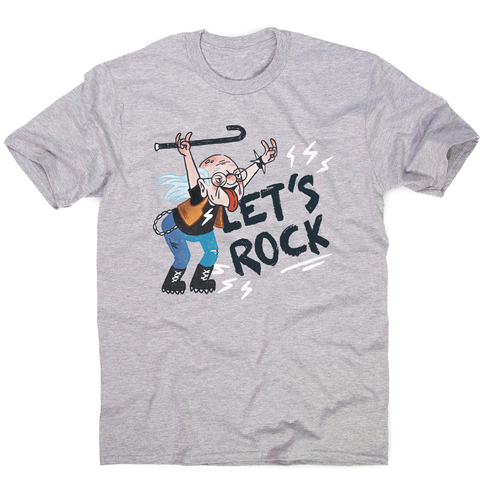 Grandfather rock and roll men's t-shirt Grey