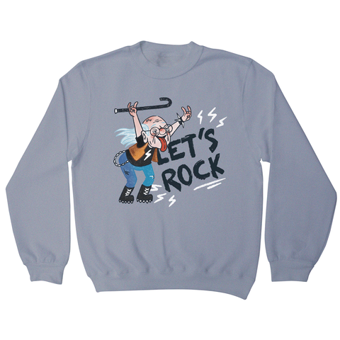 Grandfather rock and roll sweatshirt Grey