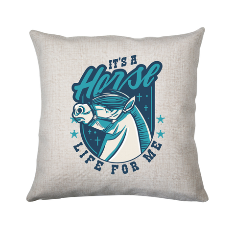 Horse life badge cushion 40x40cm Cover Only