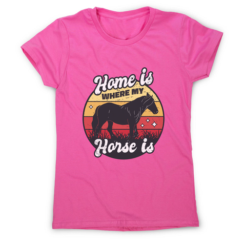Horse lover women's t-shirt Pink