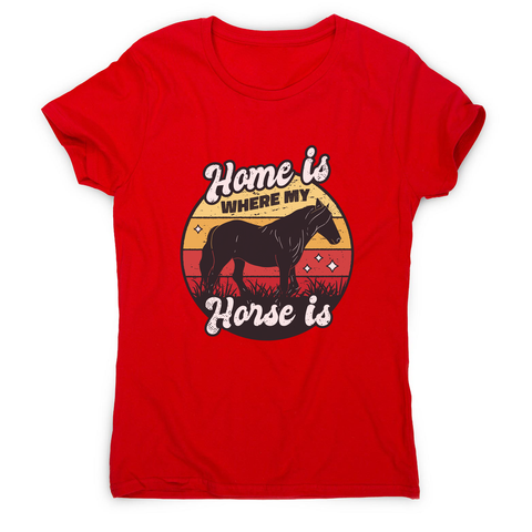 Horse lover women's t-shirt Red