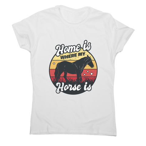 Horse lover women's t-shirt White