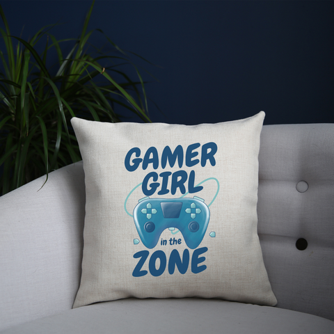 Joystick gamer girl cushion 40x40cm Cover +Inner