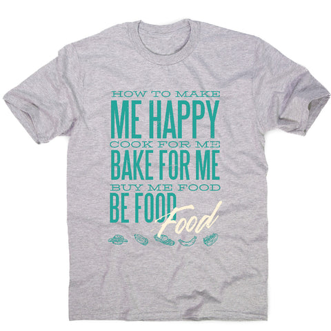 Love food - men's funny premium t-shirt - Graphic Gear