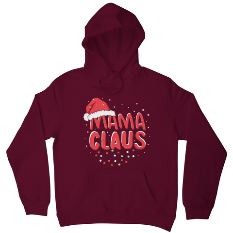 Mama Claus hoodie Burgundy