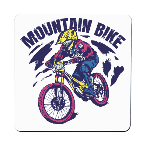Mountain bike coaster drink mat Set of 1