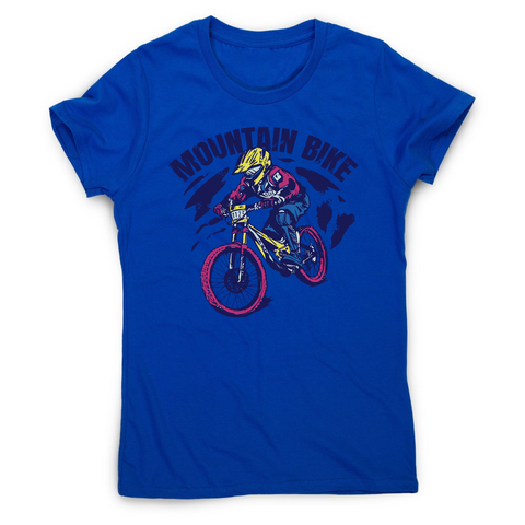 Mountain bike women's t-shirt Blue
