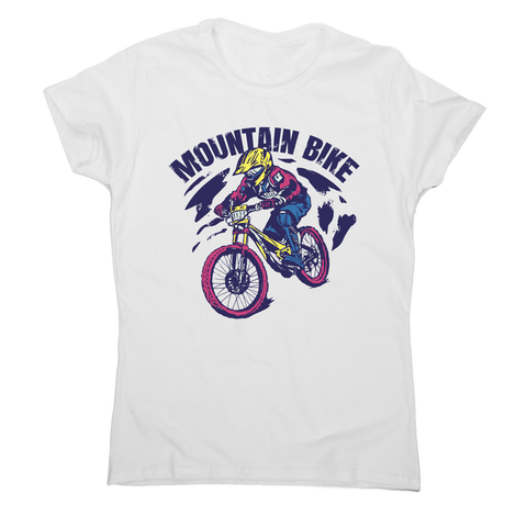 Mountain bike women's t-shirt White