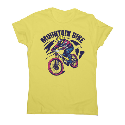 Mountain bike women's t-shirt Yellow