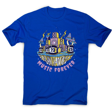 Music forever men's t-shirt Blue