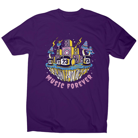 Music forever men's t-shirt Purple
