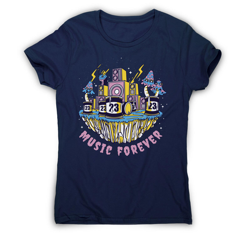 Music forever women's t-shirt Navy