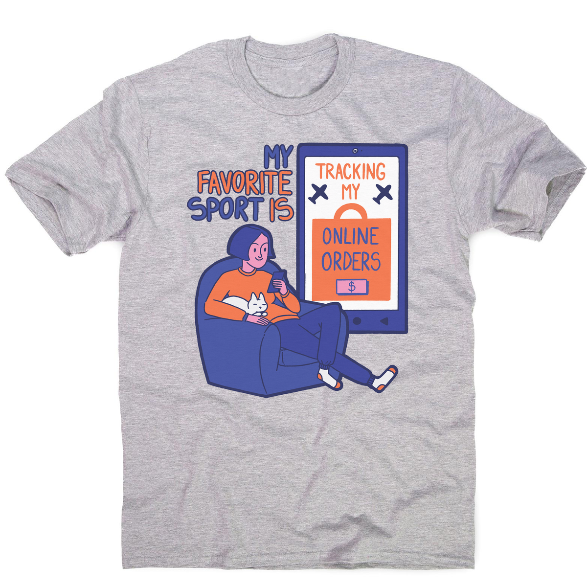 Online shopping funny quote men s t shirt Graphic Gear