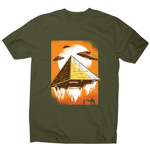 Pyramid ufo - funny ufo men's t-shirt - Graphic Gear
