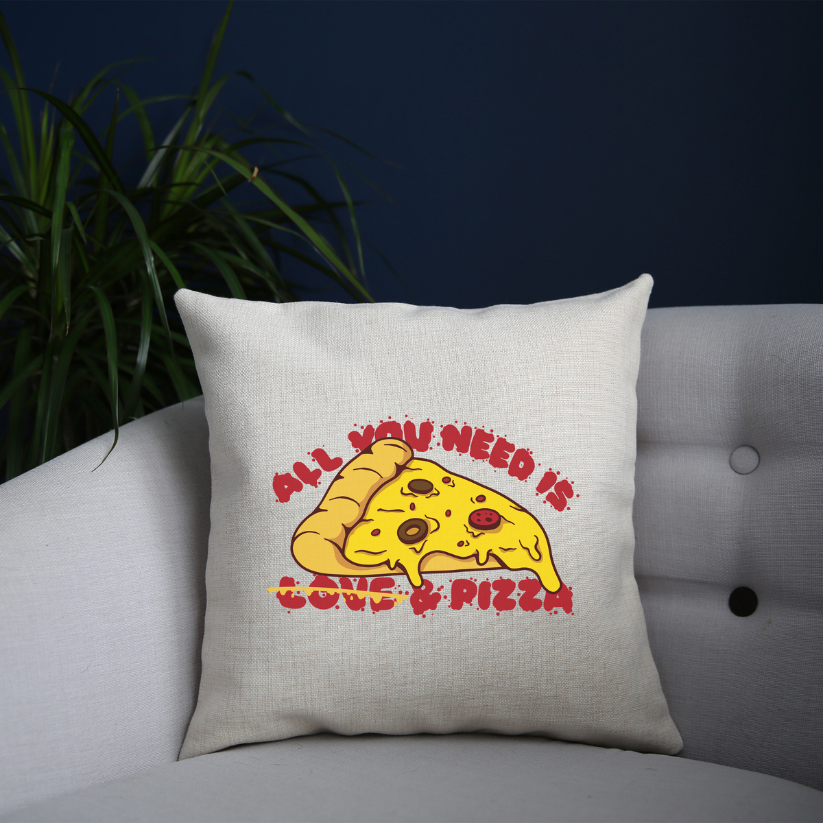 Pizza slice love cushion Graphic Gear
