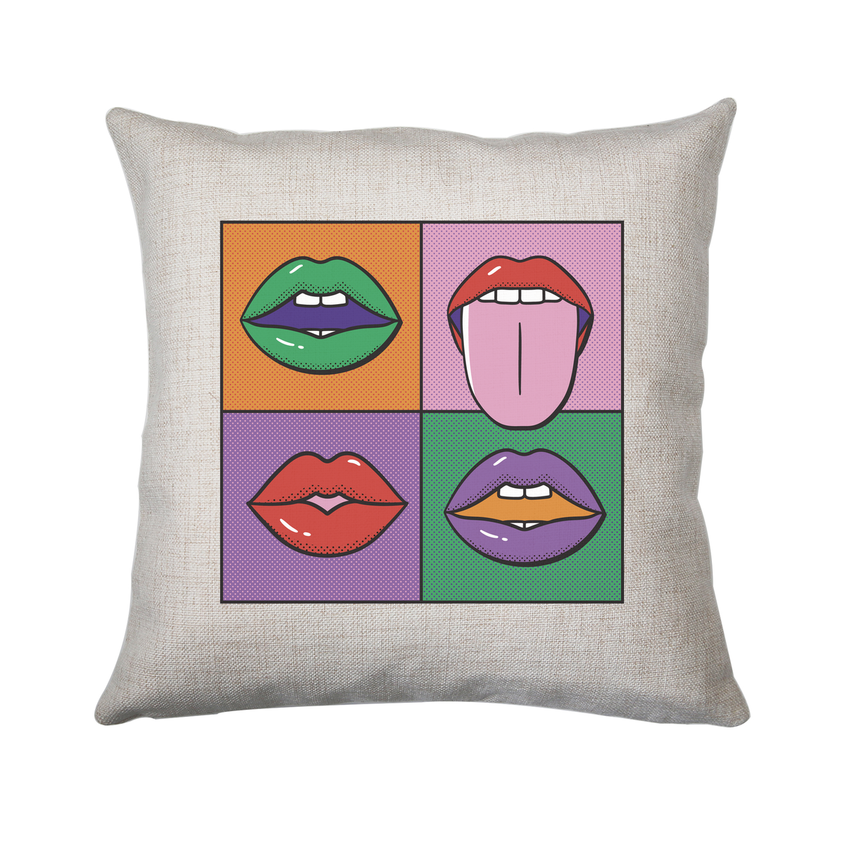 Pop art painting cushion