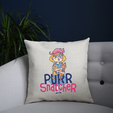 Purr Snatcher cushion 40x40cm Cover +Inner