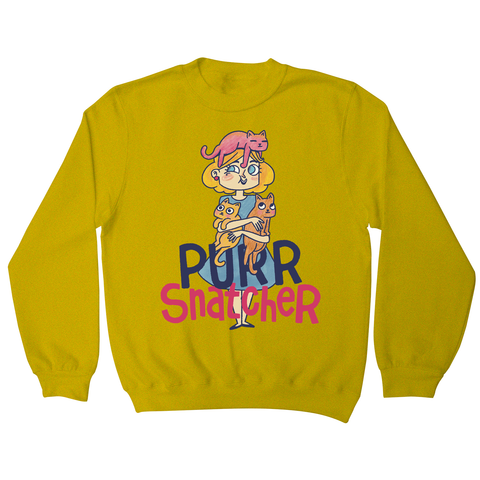 Purr Snatcher sweatshirt Yellow