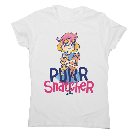 Purr Snatcher women's t-shirt White