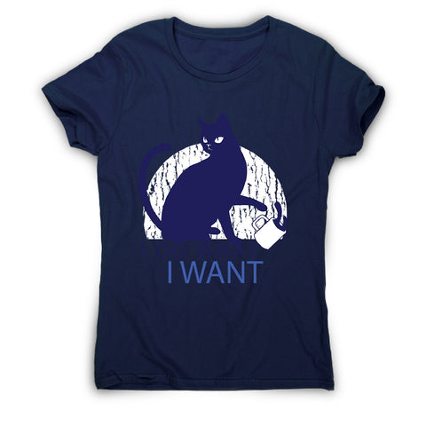 Rebel cat - women's funny premium t-shirt - Graphic Gear