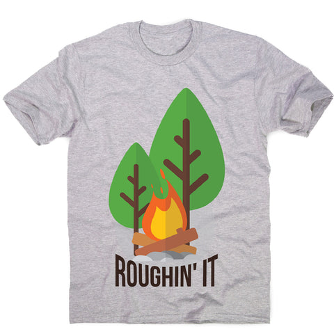 Rough camping - men's funny premium t-shirt - Graphic Gear