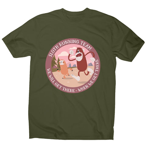 Running sloth - men's funny premium t-shirt - Graphic Gear