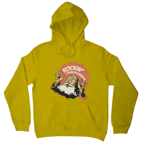 Rockin Christmas hoodie Yellow