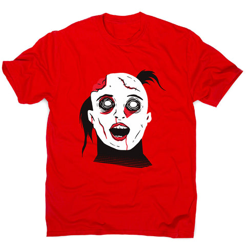 Scary zombie girl - men's funny premium t-shirt - Graphic Gear