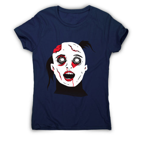 Scary zombie girl - women's funny premium t-shirt - Graphic Gear