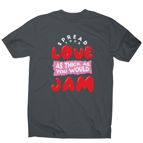 Spread your love men's t-shirt Charcoal