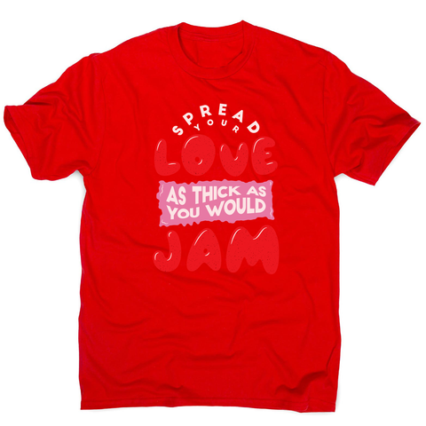 Spread your love men's t-shirt Red