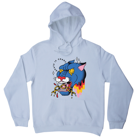 Trippy panther tattoo hoodie White